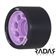 Radar Wheels HALO - Charcoal Purple - Angled - 59mm 84a RWRHA59GPU