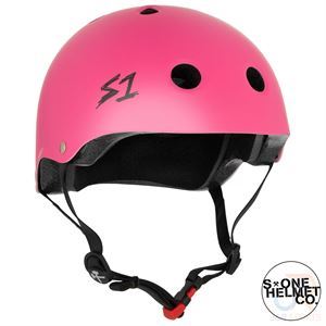 S1 Mini LIFER Helmet - Matt Pink - Angled - SHMLIMPK