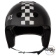 S1 RETRO Helmet - Black Gloss White Check - Front - SHRLIBGWC