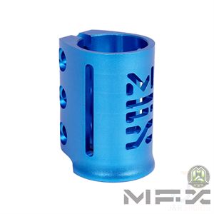 MFX X3 Scooter Clamp - Electric Blue - Angled - 205-198