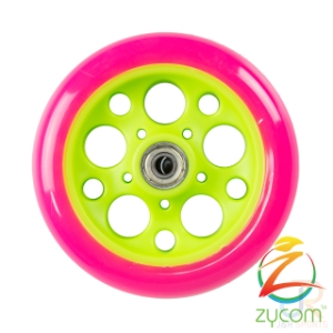 Zycom C100 Cruz 125mm Wheel - Pink Lime - ZYC 204-823