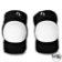 S1 PARK ELBOW PADS - BLACK  w/ WHITE CAPS - SMALL
