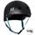 S1 LIT LIFER Helmet - Matt Black inc Blue Strap - Angled -SHLILM