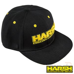 Harsh SnapBacks - Black - Angled - HA205-162