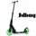 JD Bug PRO Commute Scooter 185 - Green - Angled - JDMS185