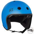 S1 RETRO Helmet - Matt Cyan - Angled - SHRLICY